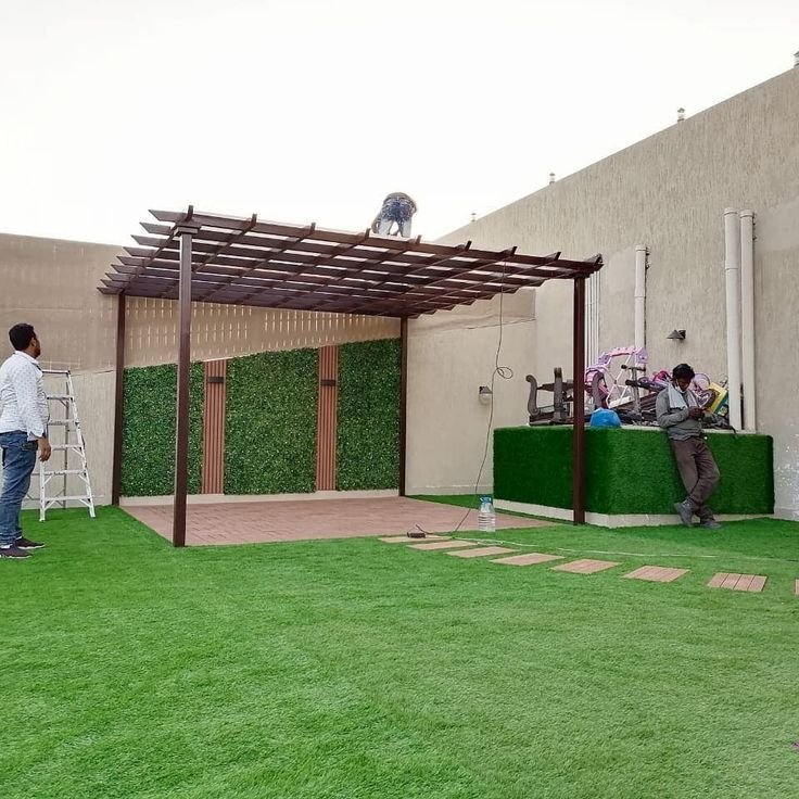 مظلات جلسات في السطح