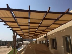 مظلات مجدول 