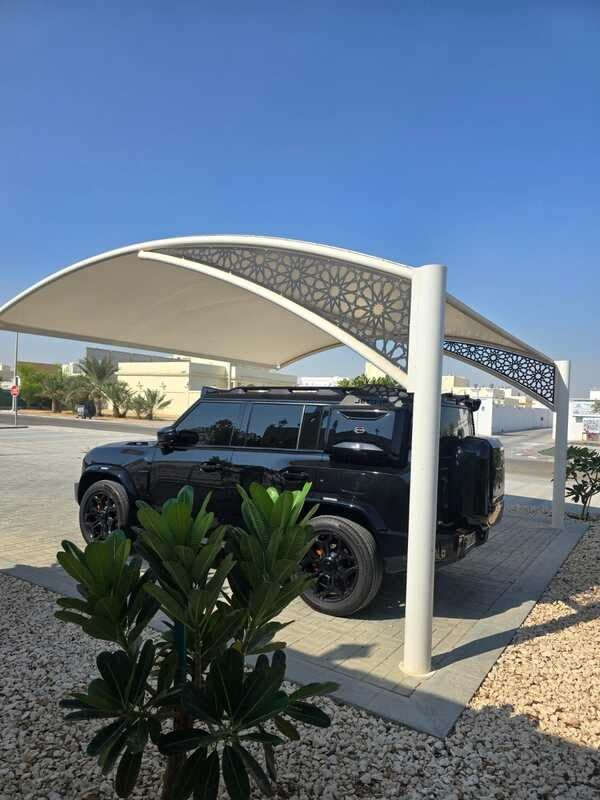 مظلات سيارات قماش بتصميم عصري للفلل.